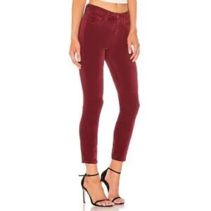 L'AGENCE Red Velvet Pants Holiday